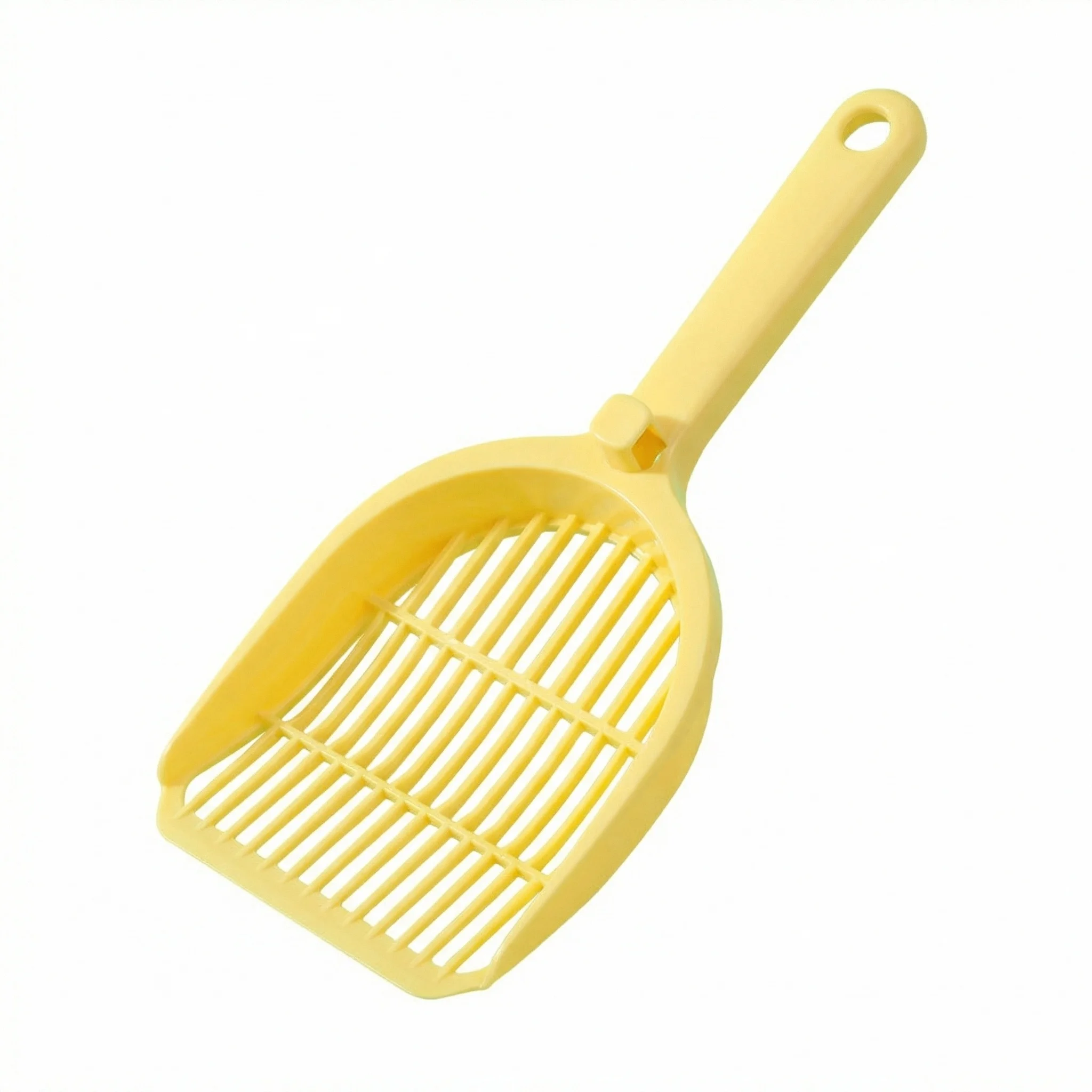 Pá de Plástico Amarela para Areia Sanitária de Gato, Ferramenta de Limpeza para Animais de Estimação, Produto para Limpeza de Areia de Gato, Suprimentos para Higiene de Fezes de Gato