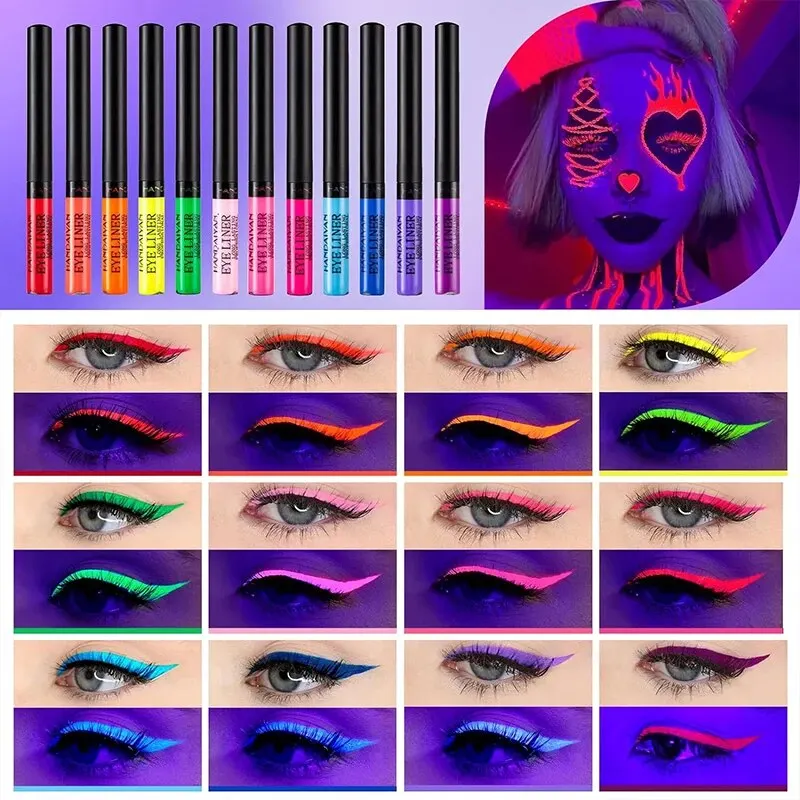 Colorful Liquid Eyeliner Set,10 Colors Metallic Shimmer Glitter Eyeshadow, Long Lasting Waterproof Sparkling Eyeliner Eye Shadow