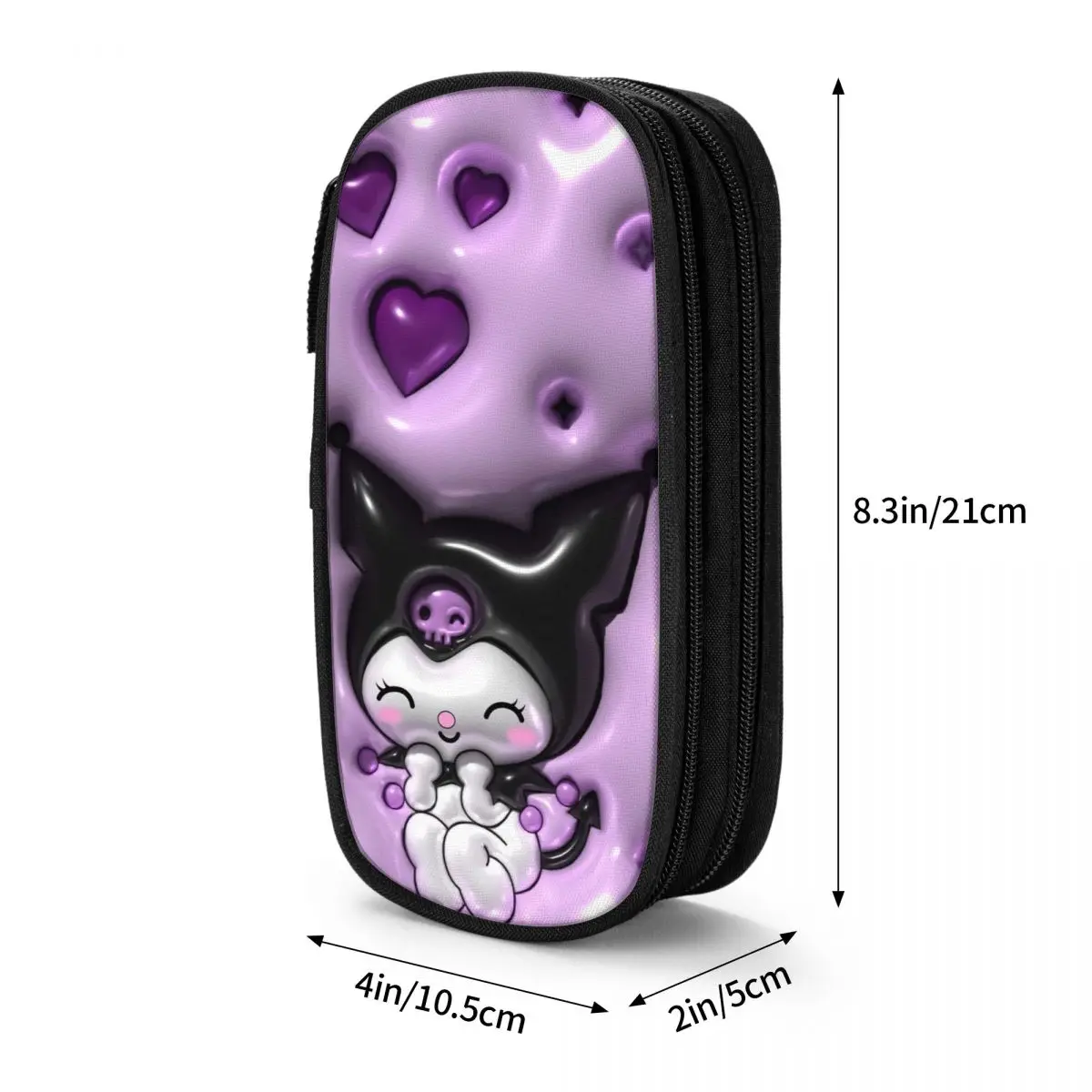 Imagem -06 - Estojo para Lápis Hello Kitty Kuromi Bolsa Grande para Armazenamento Material Escolar Bolsa Cosmética Menina e Menino Novo