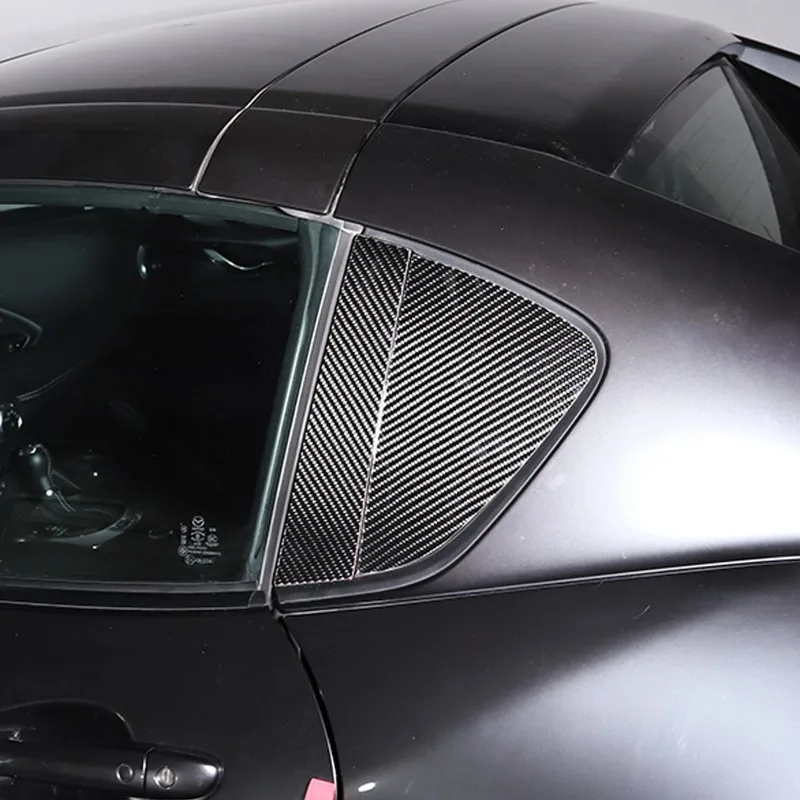 For Mazda MX-5 NC 2009-2014 Soft Carbon Fiber Car door sticker front headlights bumper fog lights logo rear door window sticker