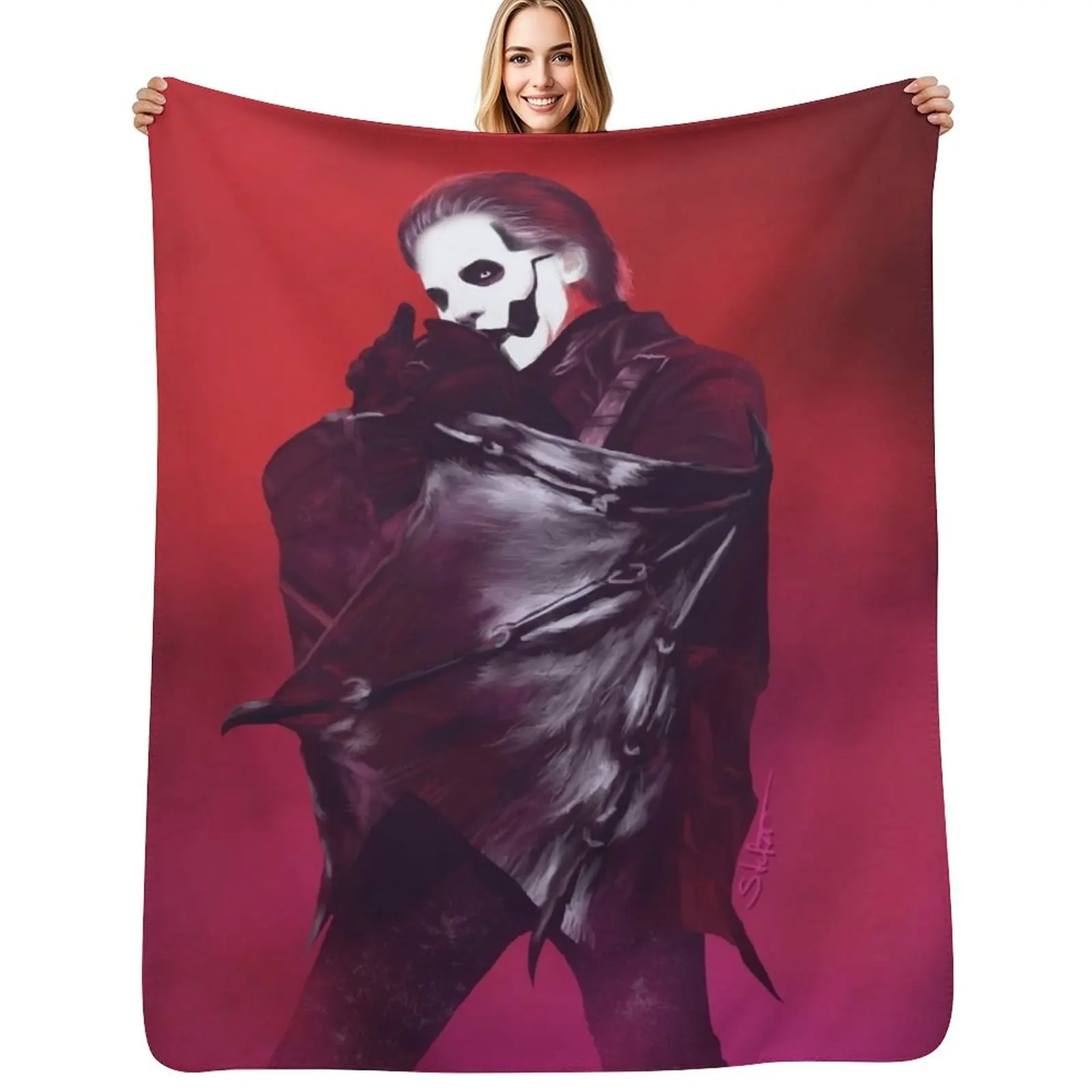 Papa Emertitus Is Bat Throw Blanket Personalized Gift Beautifuls Quilt Picnic Luxury Thicken Plaid Blankets