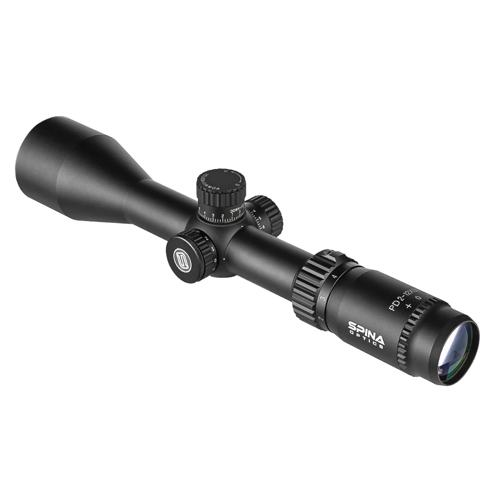 Imagem -05 - Spina Tático pd 212x50 Caça Riflescope 200 mm Longo Olho Alívio Óptica Vista Escopo com Vermelho Completo Iluminado para Rifle Real