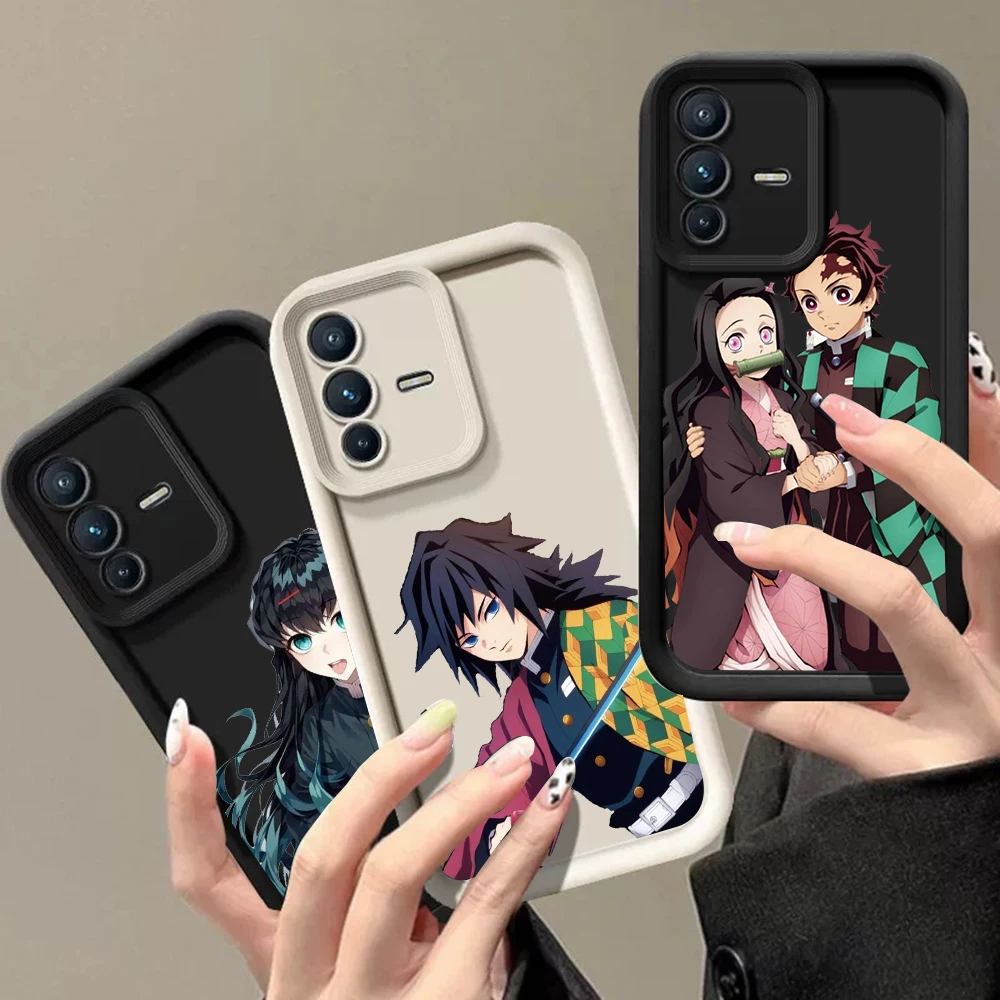 JR-17 Demon Slayer Phone Case For VIVO S18 S18E S15S15E S12S10 S10E S9 S9E Y200i y36i Y12 Y35 Y35M Y78 Y11Pro Plus