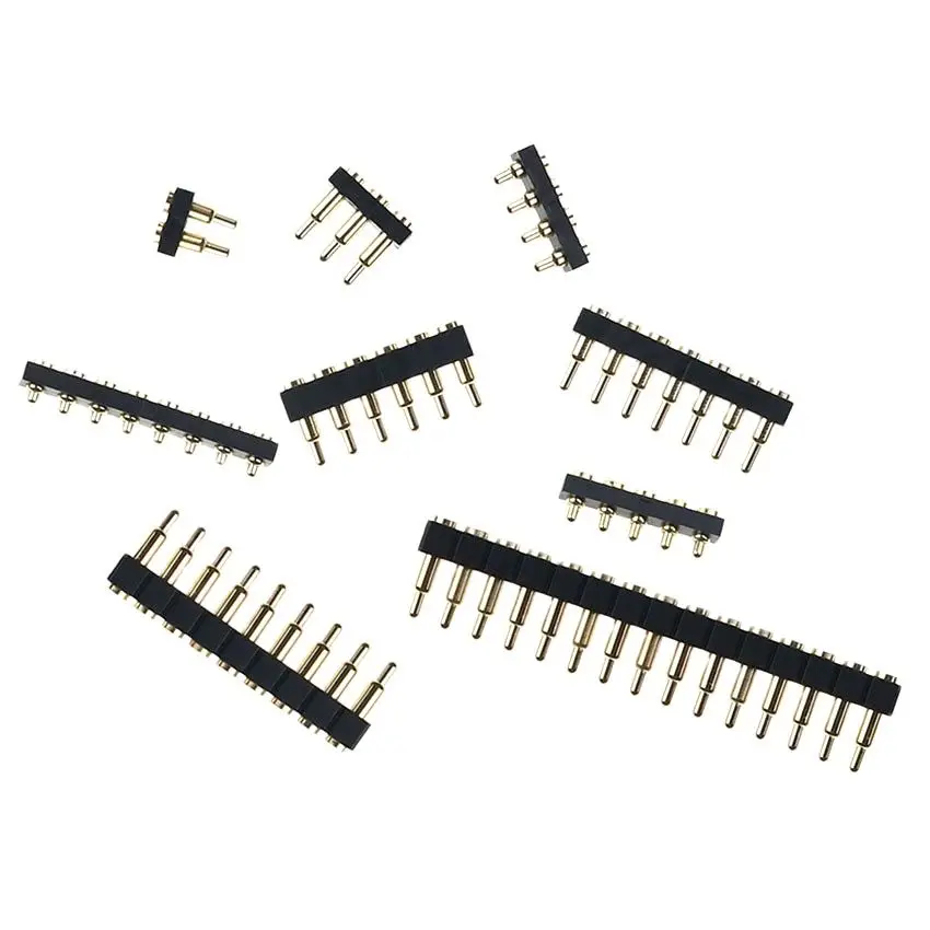 YUXI 1pcs SMT DIP Pogo Pin Connector Pogopin Battery Spring Loaded Contact Test Probe Power Charge Header Pins 2.54 Grid