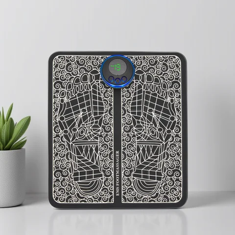 Tapis de Massage des pieds EMS électrique TENS, tapis de Massage pliable, Stimulation musculaire, Fisioterapia, Terapia, Salud
