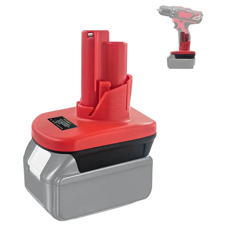 MT18M12 อะแดปเตอร์แบตเตอรี่สําหรับ 18V Li-แบตเตอรี่แปลงสําหรับ Milwaukee 12V เครื่องมือไฟฟ้าไร้สายใช้งานง่ายติดตั้งง่าย
