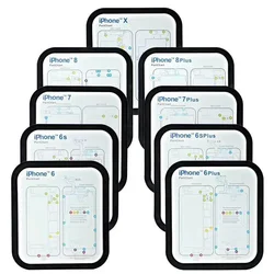 New 31-in -1 Part Chart Magnetic Screw Mat Maps Guide Pad for iPhone 6 to 15pro Max Professional Plate Repair Tool