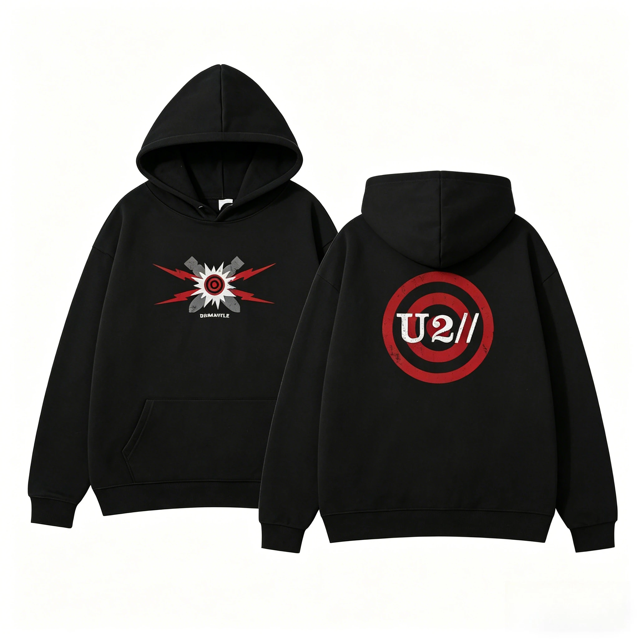 Sudadera con Capucha del Álbum Vertigo de la Banda U2, Edición del 20 Aniversario, Premio Grammy, Artículo de Colección de Rock Revival