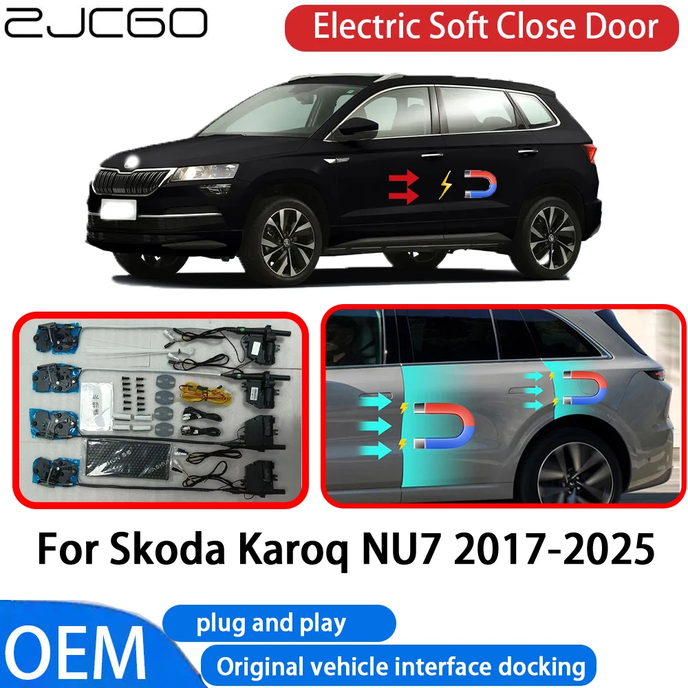 

for Skoda Karoq NU7 2017-2025 Car Automatic Electric Soft Close Door Closer System OEM Plug and Play Comfort Closing