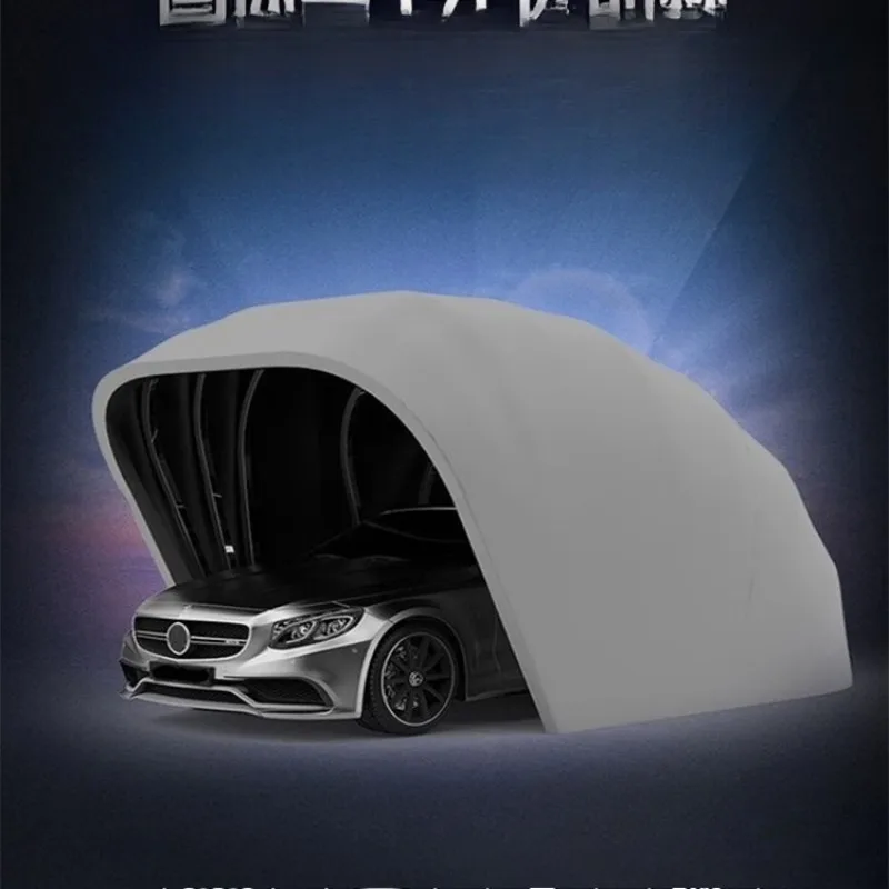 

Fully automatic telescopic, folding, canopy outdoor, trolley parking shed