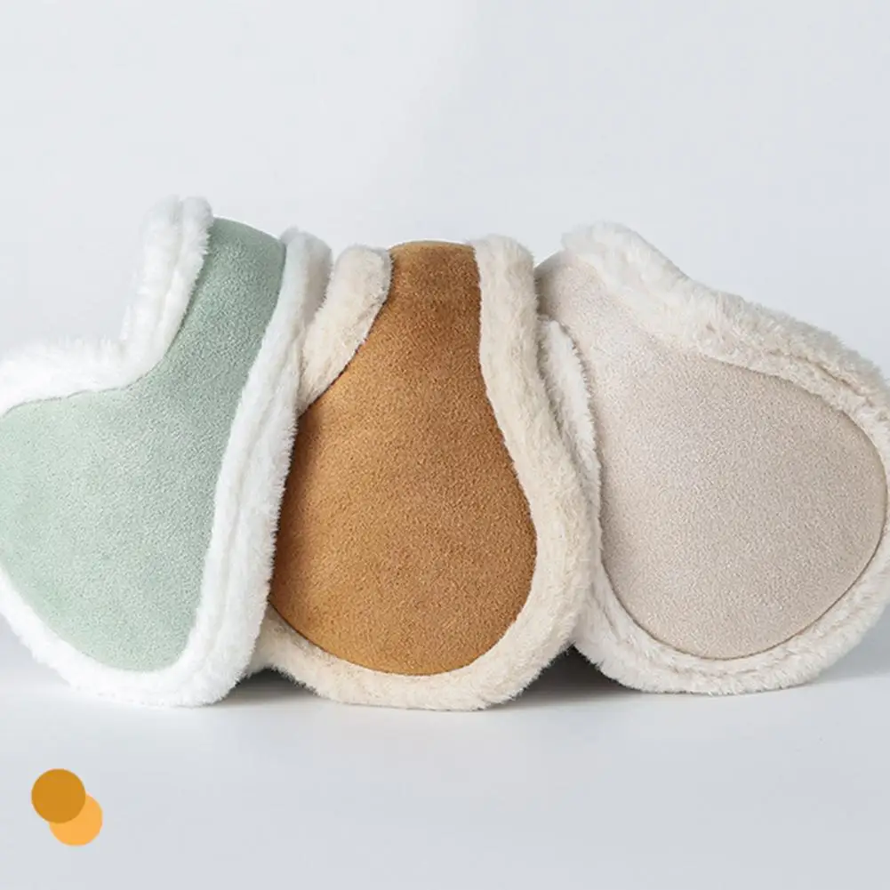 Черные зимние наушники, плюшевые наушники для женщин, складные зимние грелки для ушей, регулируемая эластичная повязка на голову, мягкие чехлы для ушей