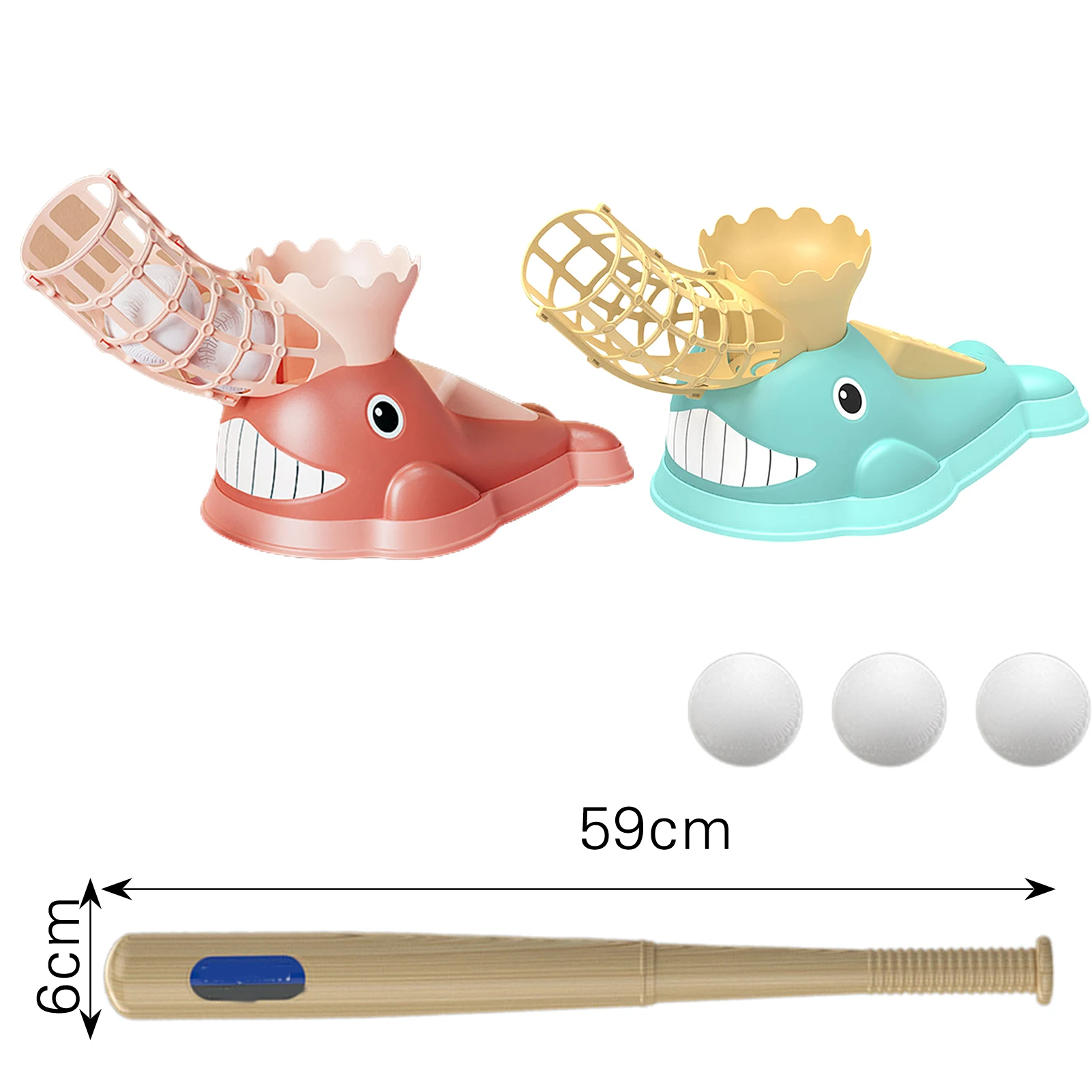 Children's Baseball Pitching Machine Toys Training Sport Set Outdoor Pitcher