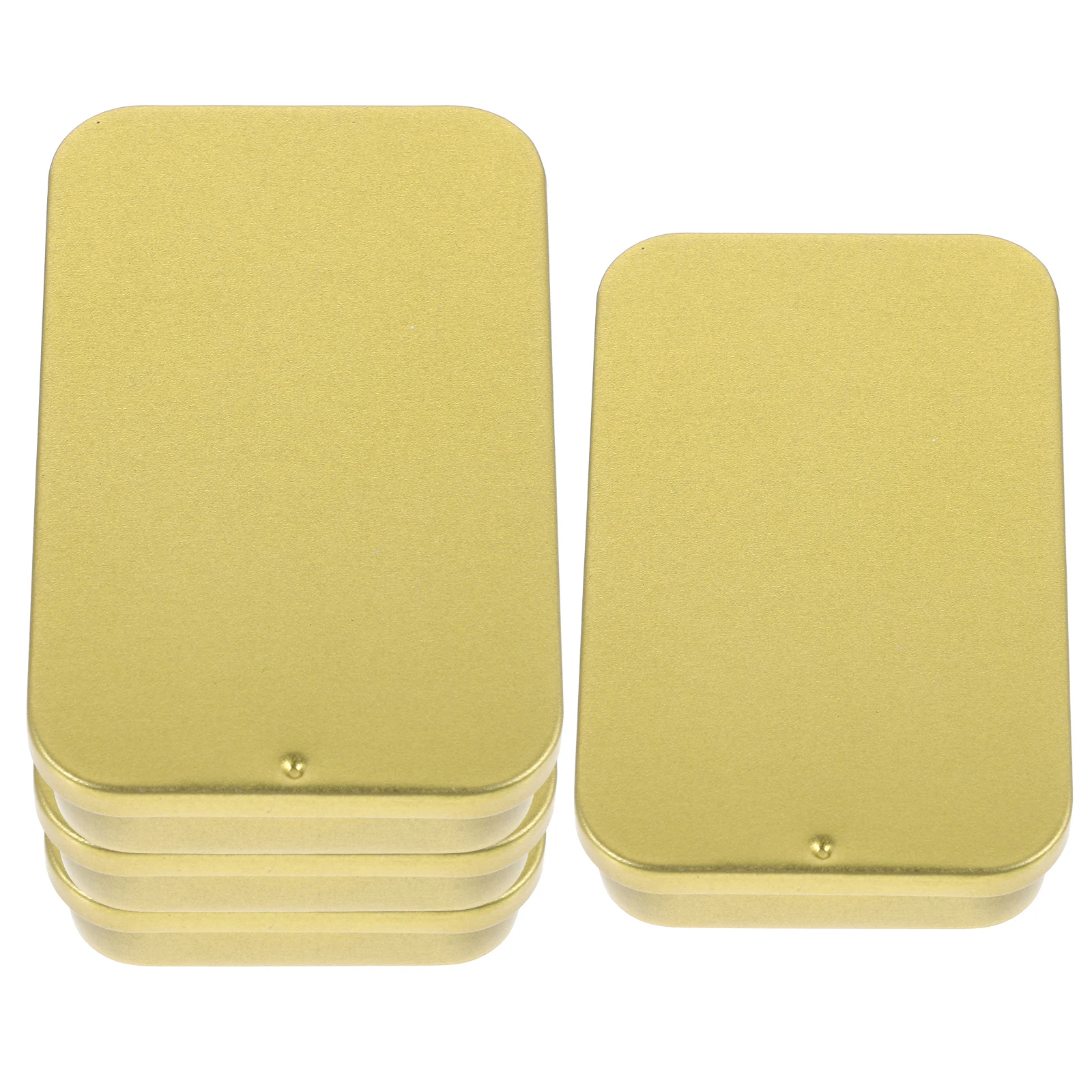

4Pcs Portable Dental Floss Storage Boxes Durable Tinplate Storage Container Large Capacity Cotton Swab Holder Small Parts