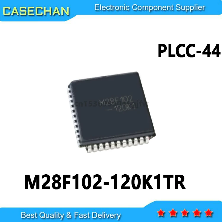 10PCS New and Original M28F102-120K1 M28F102 M28F102-120K1TR PLCC-44