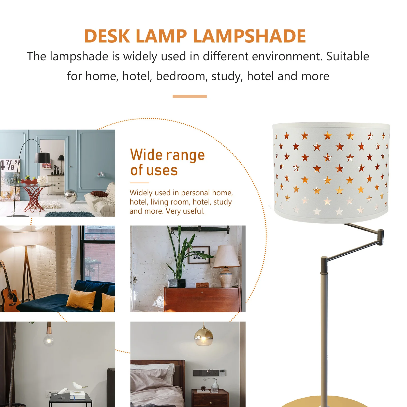 

Fabric Lamp Shade Lightweight Modern Design Table Lampshade for Bedroom Study Living Room Decorative Replacement Lamp Cover