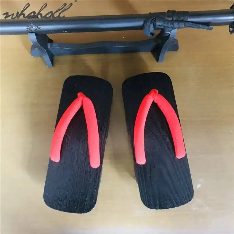 WHOHOLL Man Japanese Geta Summer Indoor Slippers Man Women Unisex Flip Flops Clogs Inuyasha Kikyo Cospaly Costumes Shoes - Image 6
