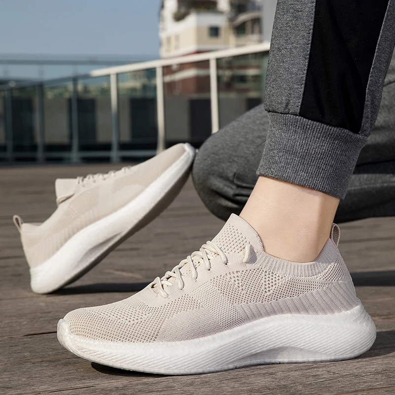 

Новые летние мужские туфли 2025 года с дышащей спортивной обувью из тканой сетки, повседневные, универсальные и легкие кроссовки.