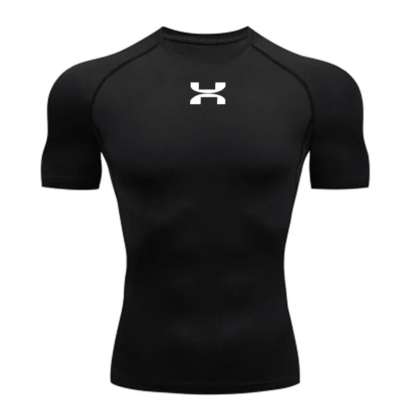 

2025 Model Sport Jacket (dri-fit Type) Men's Tight Compression Shirt (long Sleeve) Cool Second Skin Sports Suit (for Gym Trainin