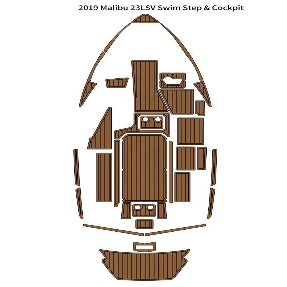 

2019 Malibu 23 LSV Swim Platform Cockpit Pad Boat EVA Foam Teak Deck Floor Mat Backing Self Adhesive SeaDek Gatorstep Style