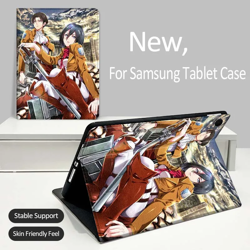 

A-Attacks on T-Titans Anime Tablet Case For Samsung Galaxy Tab A A7 A8 A9 A11 S6 S11 Lite Plus 10.1 10.4 10.5 Inch 2022 2025