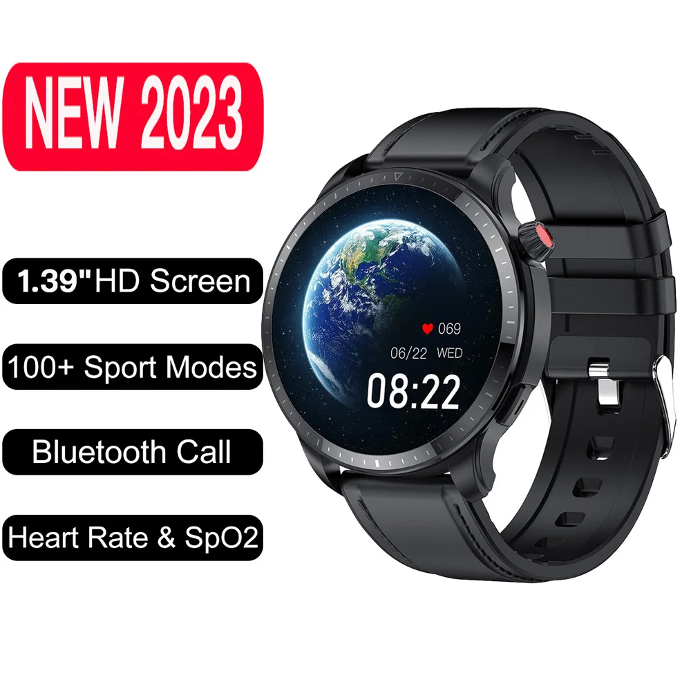 Smart Watch Men 1.39 inch  Bluetooth Call Heart Rate Blood Pressure Smartwatch 100+ Sports Modes Watches For Xiaomi Huawei GTR4