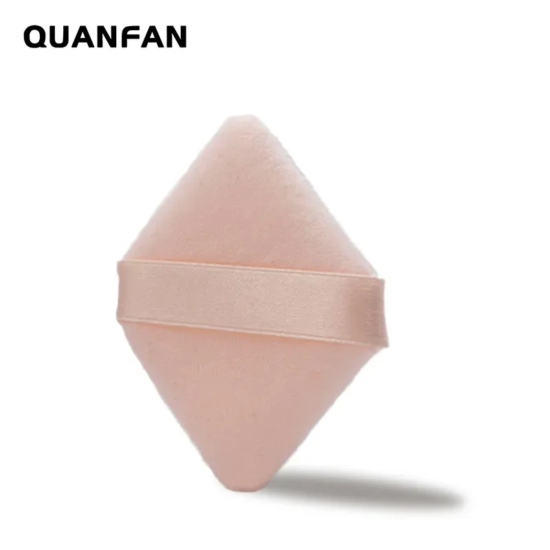 Baby Crystal Velvet Square Lingzhi Diamond Shaped Pressed Triangle Fan Powder Puff Makeup Puff Dry And Wet Use Powder Puff