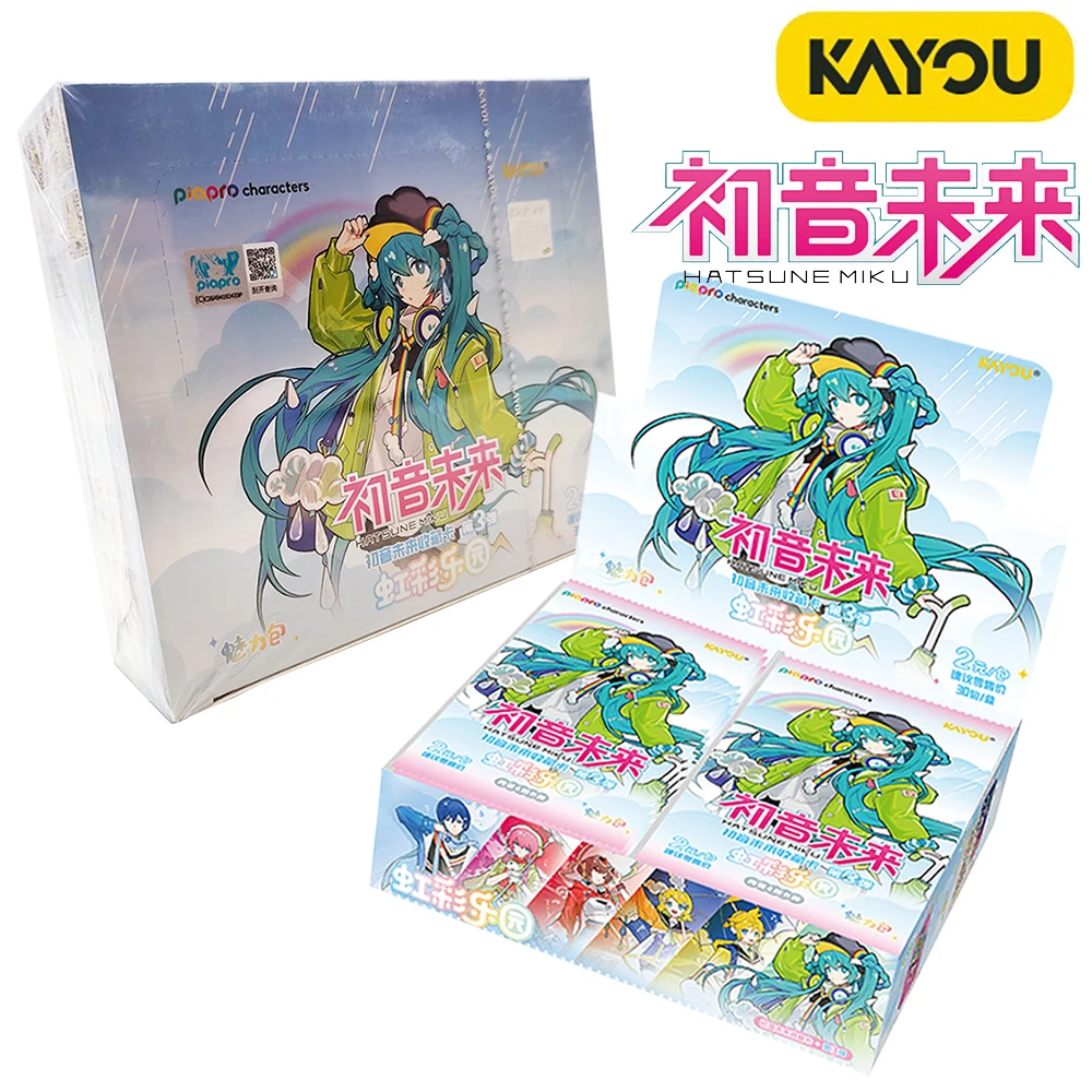 新しいカヨウオリジナル初音ミクコレクションカード少年少女宝物周辺機器仮想歌手高品質カードおもちゃ家族向け