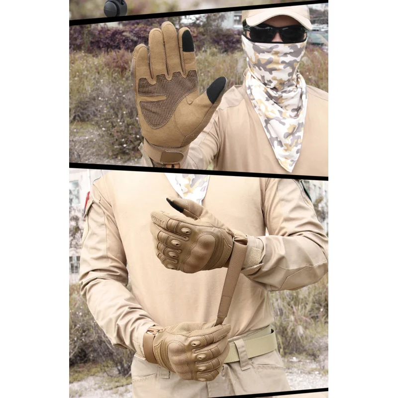 

Outdoor Motorcycl Cycling Gloves with Touch Screen and Military Tactical Features for Heavy Duty Hunting Airsoft Riding Items