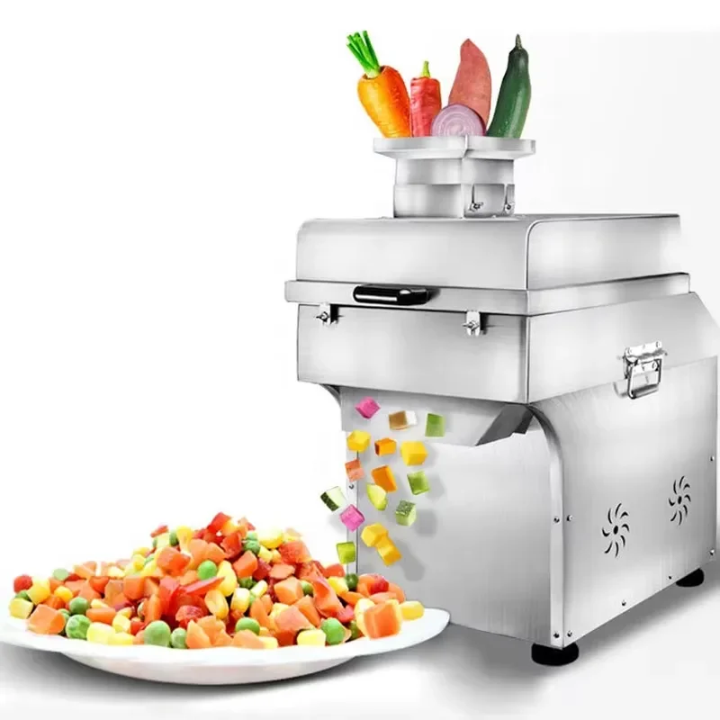 Automatic Fruit Vegetable Onion Cutting Machine Aloe Vera Cube Dicing Machine