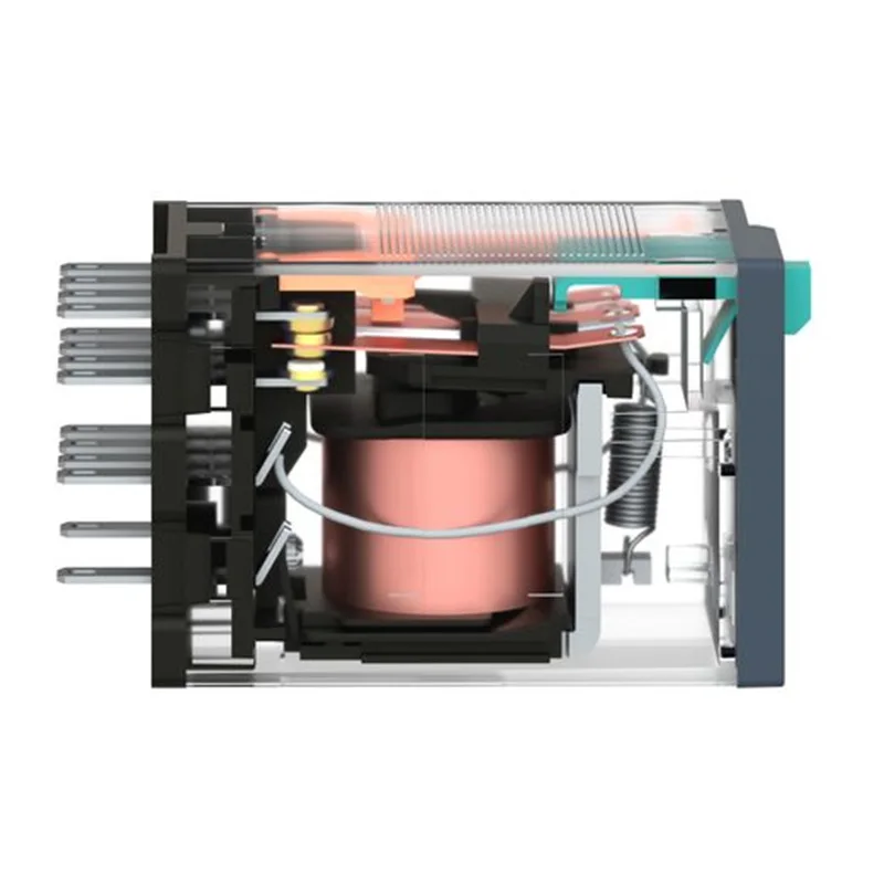 Original export Indonesian production of small plug-in intermediate relay RXM4AB1BD DC24V 6A 4C/O manual separation detection