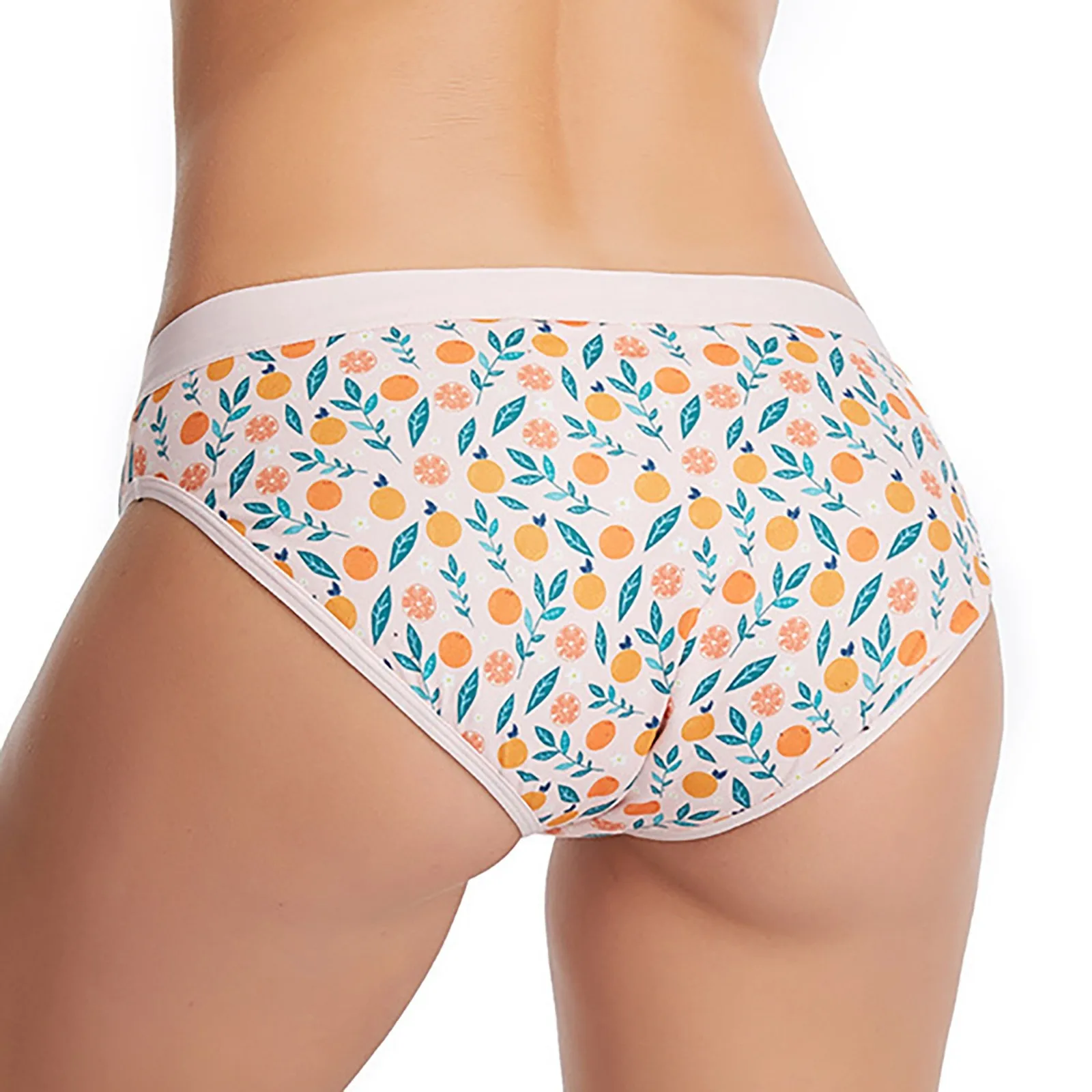 Bragas fisiológicas menstruales para mujer, Tanga Sexy con estampado de flores, ropa interior elástica a prueba de fugas, calzoncillos dulces y acogedores