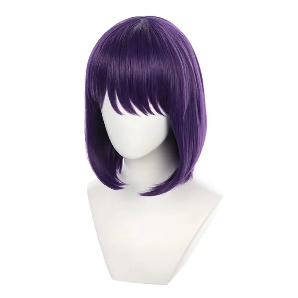 Purple Short Hair for Women Anime Cosplay My Dress-Up Darling Wig Halloween Costume Wigs for Women Black Purple Wigs Halloween