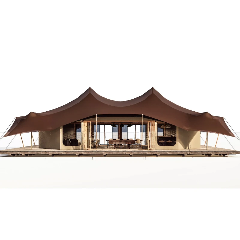 Wild tent luxury glamping tent for sale with the larger roofs dry desert tent