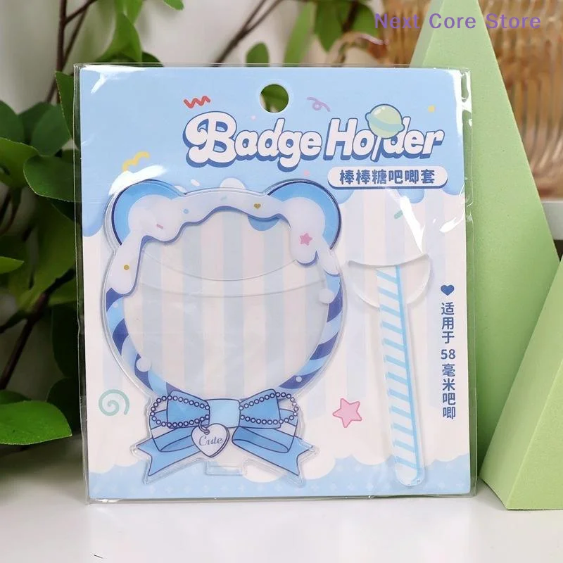 Cartoon Y2K Lollipop Shaped Badge Protective Cover 58mm Pins Beautify Handheld Decoration Display Accessories