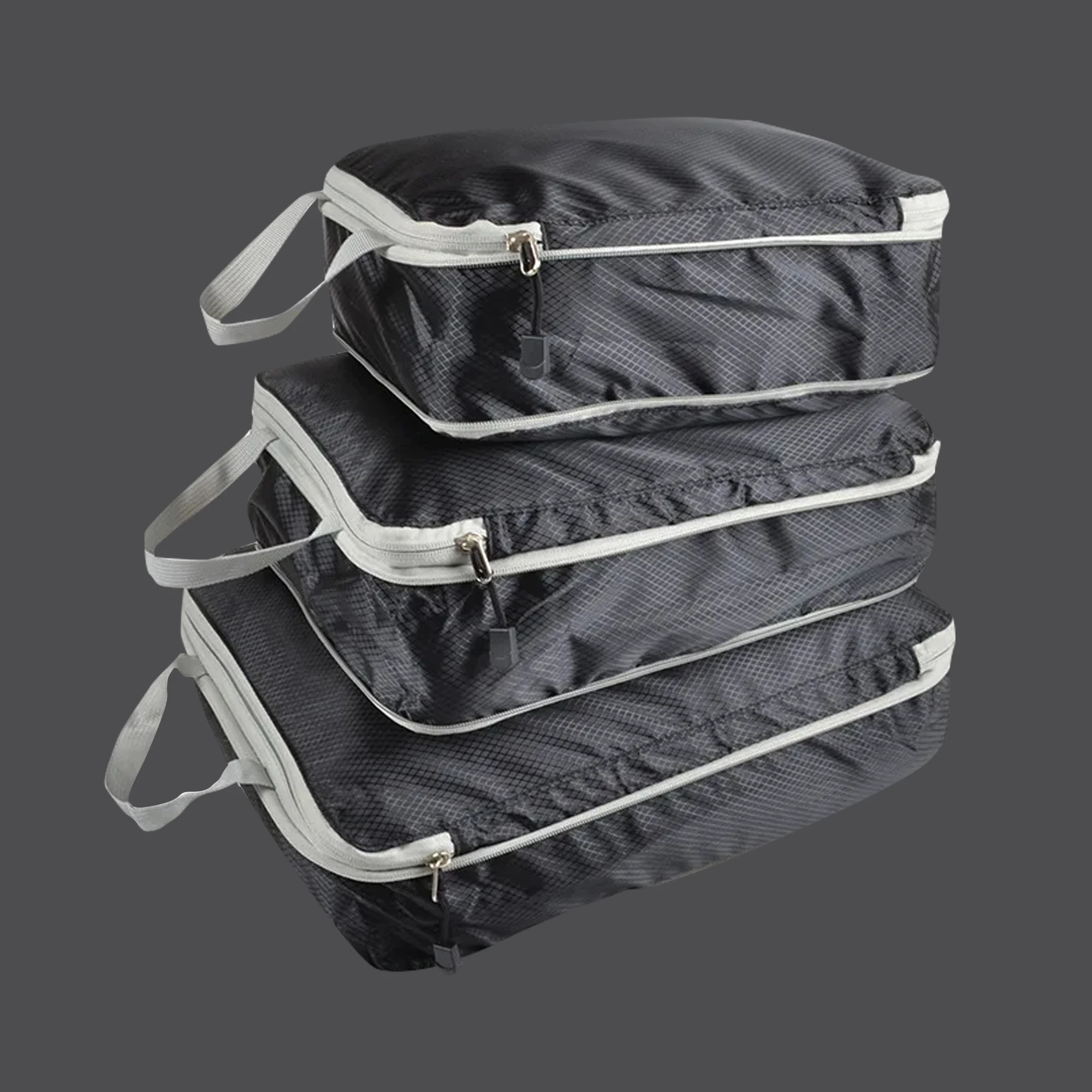 Foldable Travel Compression Packaging Cube Waterproof Storage Bag Portable Lightweight Nylon Handbag