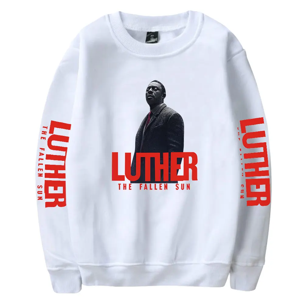 Luther: The Fallen Sun Pullover 2023, nowa spersonalizowana bluza z długim rękawem, męska wygodna bluza z okrągłym dekoltem dla dorosłych