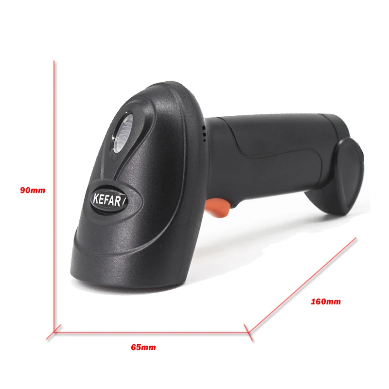 KEFAR H4W Wireless Handheld Wired Barcode Scanner 1D 2D QR Codes Reader PDF417 Support for Logistic Retail Store Supermarket