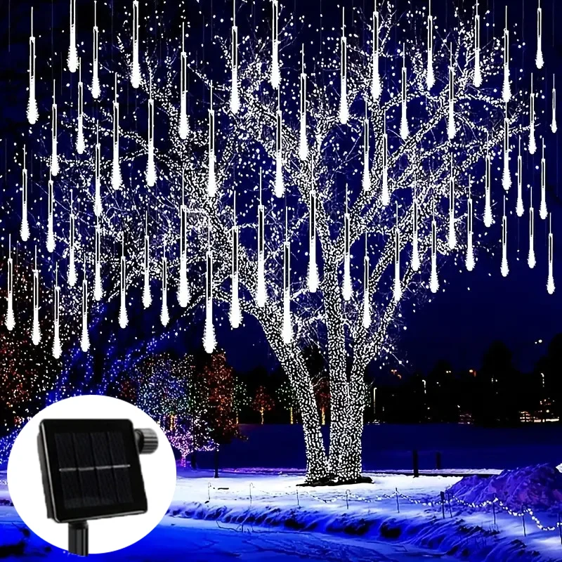 

Светодиодные гирлянды «Солнечный метеоритный дождь» — имитация падающих капель для украшения улицы на День святого Валентина и праздничных мероприятий