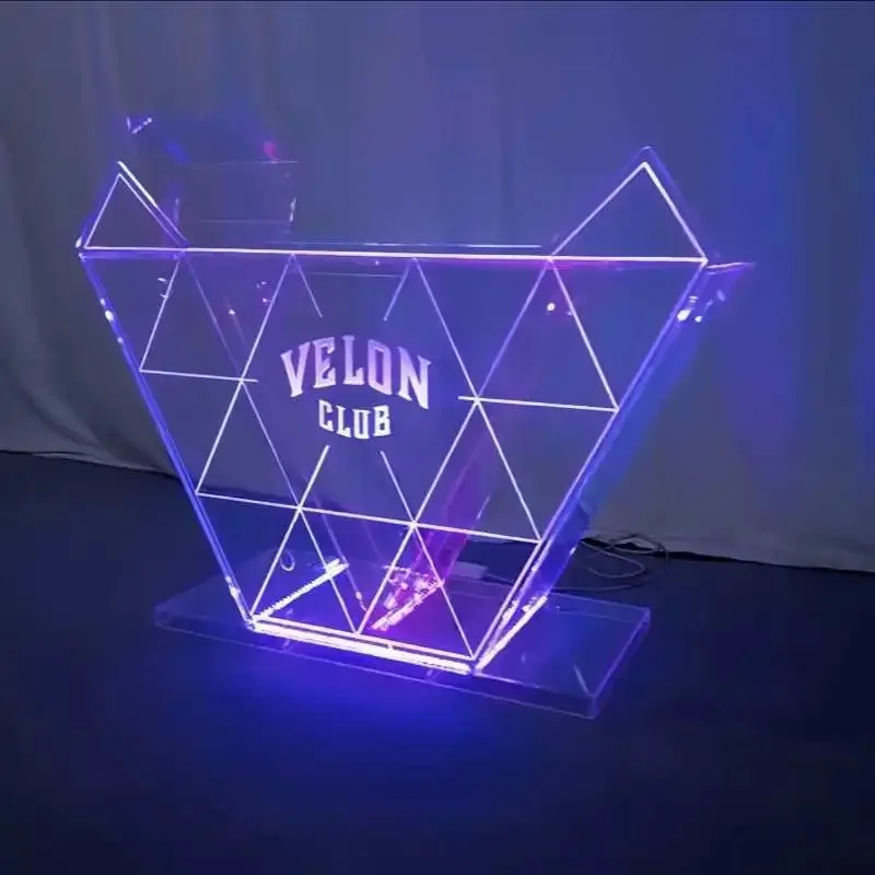 KTV Bar Symphony Glow DJ DJing Desk Nightclub Party Private Room Mobile Dancing Voice-activated Mixer DJing Table