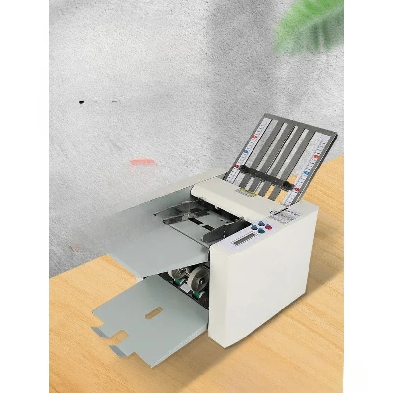 Fully automatic A4 folding machine inner three fold outer three fold origami machine W fold manual small desktop creasing