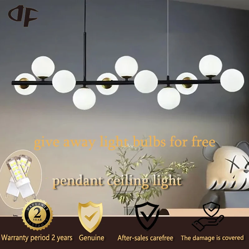 Ceiling pendant lights, dining room pendant lights, G9 base, modern pendant lights, shipped with bulbs included,