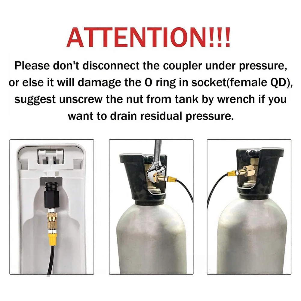 for Soda Water Pressurized Tube W21.8-14 RPM TR21-4 1.5m Length with Filter Screen 6mm Black Thin Hose Plastic Brass