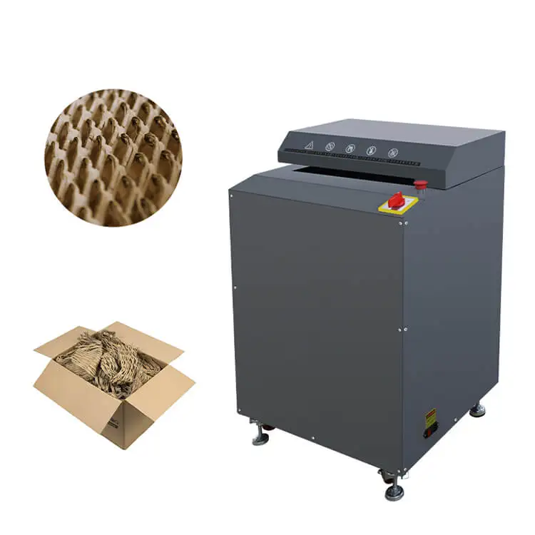 

Industrial Cardboard Sherdder Boxes Shredder Cutting Carton Perforators Machine for Cushion Cardboard Recycling Machine