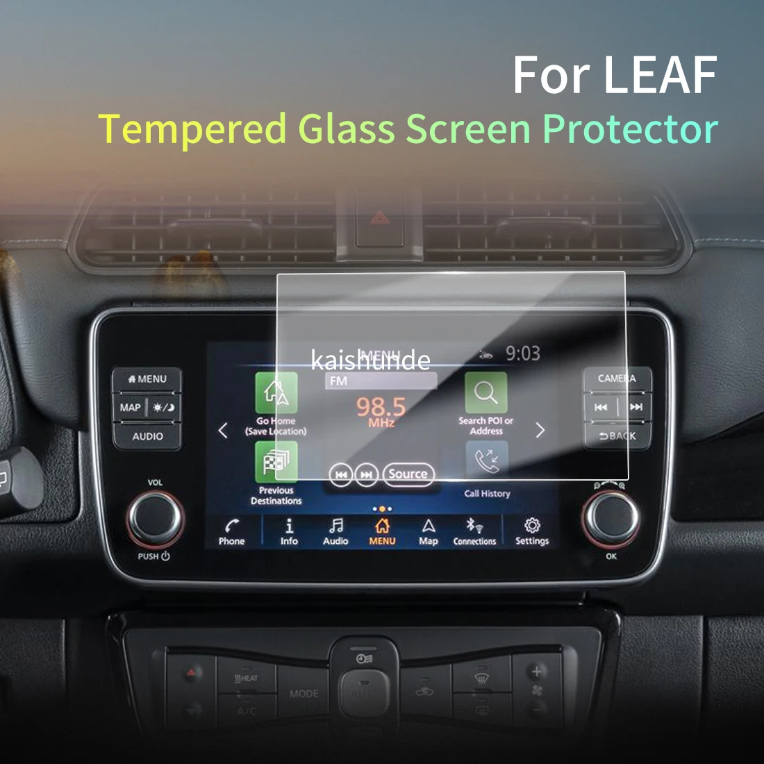 

Car Stickers Meters Protector For24 Nissan LEAF Tempered Glass Protective Film Display Navigation Vehicle