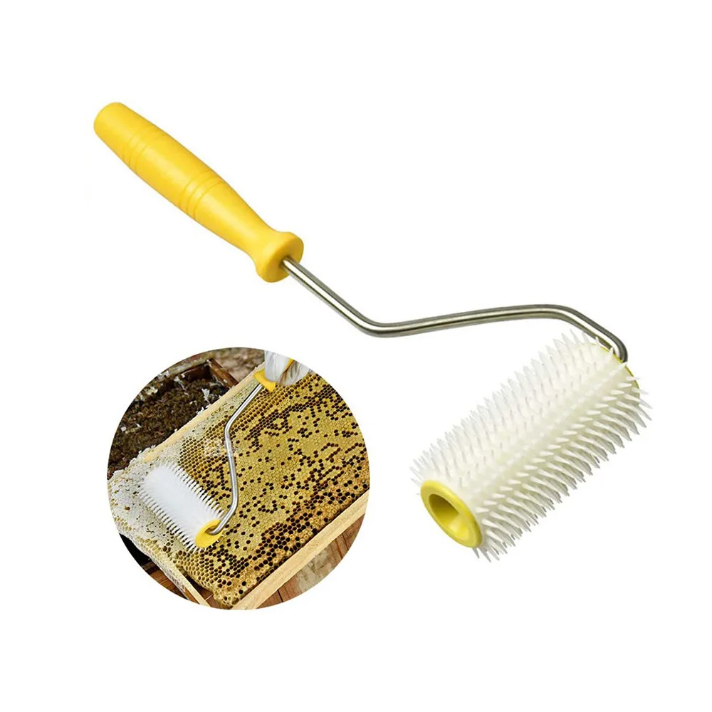 100 Pieces Food Grade Plastic Honeycomb Uncapping Rollers Bee Propolis Collecting Tool for Honey Extraction