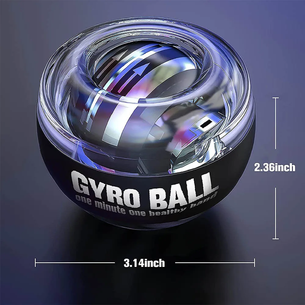 Wrist Trainer Ball Auto-Start Power ball Wrist Strengthener Gyroscope Forearm Fitness Exerciser Power Gyro Ball Hand Trainer