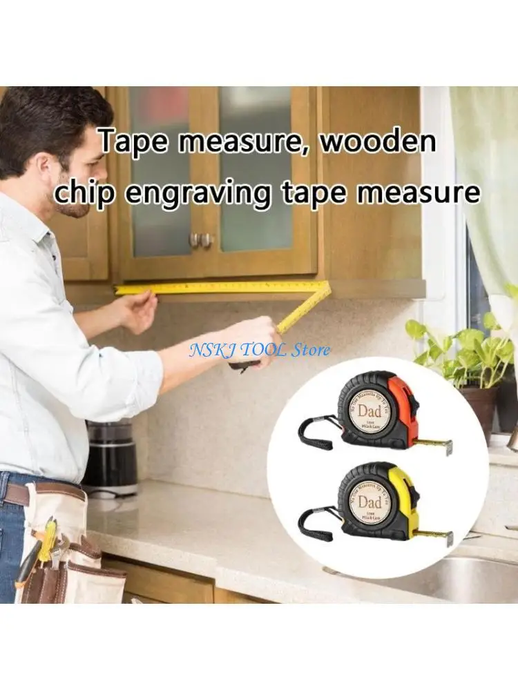 

L8RC Tape Measure Fathers Day Gift Carpenter Measurement Tool Engraved Tape Measure