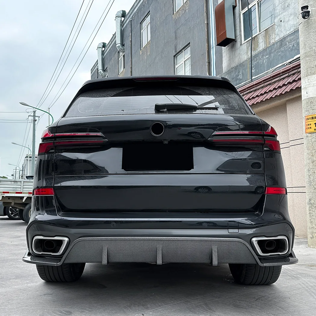 

For BMW X5 G05 M Sport 2019 2020 2021 2022 2023 MP Car Rear Bumper Splitter Spoiler Diffuser Lip Corner Modification Accessories