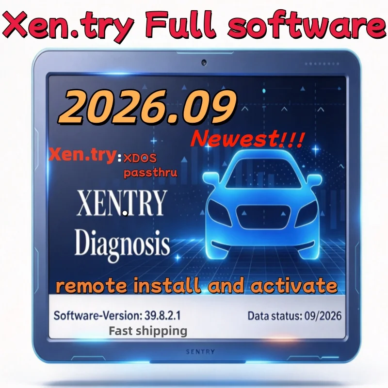 2026.09 latest version Xentry 2026.09 complete software supports Pass and XDOS diagnostic devices remote help install xentry