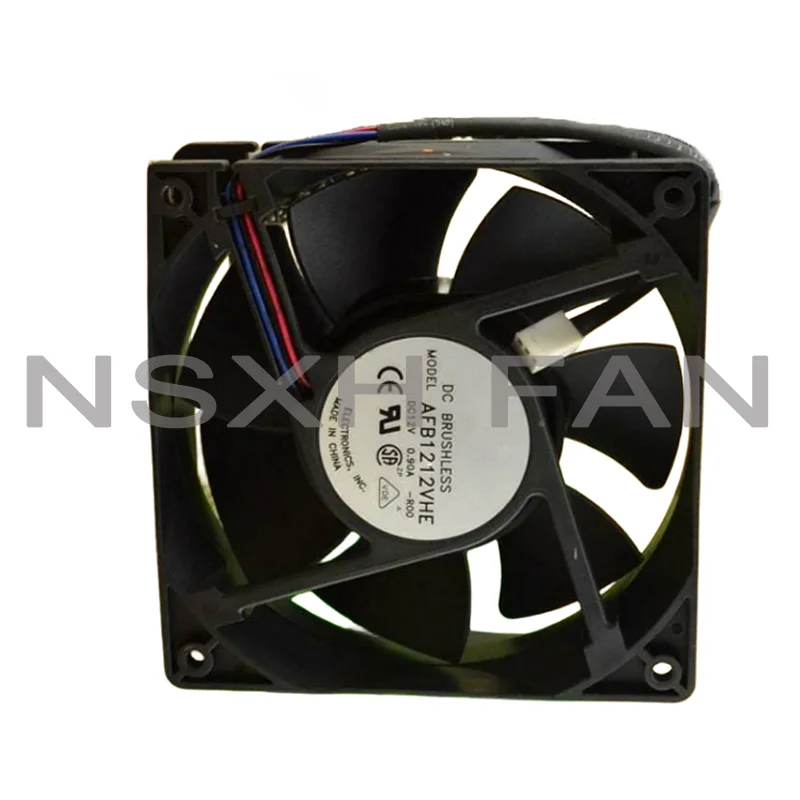 AFB1212VHE -F00 señal 120mm 12cm DC 12V 0.90A Servidor de 2 pines, inversor Axial, ventilador de refrigeración